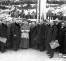 Poświęcenie zapory wodnej na Sole w Porąbce 13.12.1936 r.