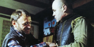 Maciej Damięcki i Stanisław Tym w filmie "Rozmowy kontrolowane" z 1991 roku.