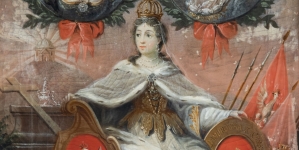 Wizerunek Dąbrówki z "Portretów żon królów z dynastii Piastów".