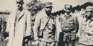 Edward Rydz-Śmigły i Kazimierz Dąbrowa-Młodzianowski wraz z Legionistami, 1915 rok.
