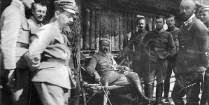 Józef Piłsudski i oficerowie I Brygady Legionów Polskich na Wołyniu w dniach 21.03-22.06.1916 r.