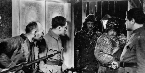 Scena z filmu Michała Waszyńskiego "Bohaterowie Sybiru" z 1936 roku.