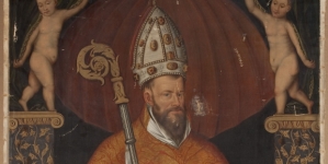 "Portret Franciszka Krasińskiego (1525-1577), biskupa krakowskiego" Józefa Cholewicza.