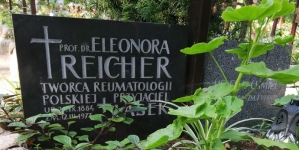 Grób prof. Eleonory Reicher na cmentarzu Zakładu dla Niewidomych w Laskach pod Warszawą.