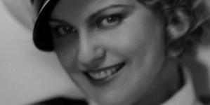 Maria Bogda w filmie Leonarda Buczkowskiego "Rapsodia Bałtyku" z 1935 roku .