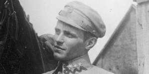 Kapitan Michał Tadeusz Karaszewicz-Tokarzewski podczas służby w Legionach Polskich w 1915 r.