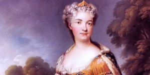 "Portret Marii Leszczyńskiej,  królowej Francji"  Françoisa Stiémarta.