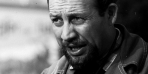 Kurt Weber w trakcie kręcenia zdjęć do filmu Wandy Jakubowskiej "Spotkania w mroku" z 1960 roku.