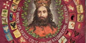 Chorągiew sporządzona na uroczystość ponownego pochówku Kazimierza Wielkiego w 1869 r.