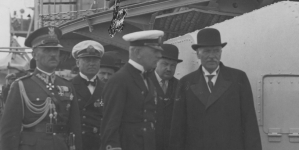 Powrót prezydenta RP Ignacego Mościckiego z wizyty oficjalnej w Estonii 13.08.1930 r.