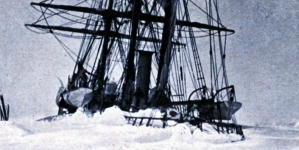 Statek Belgica w lodzie 19 listopada 1898 rok.