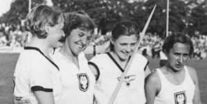 Mecz lekkoatletyczny kobiet Niemcy - Polska w Dreźnie w sierpniu 1935 roku.