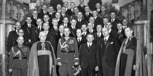 Posiedzenie Sejmu Śląskiego z okazji wprowadzenia czterech posłów ze Śląska Zaolziańskiego 27.10.1938 r.