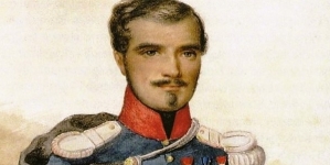 Ludwik Bystrzonowski w mundurze majora wojsk francuskich z 1840 roku.