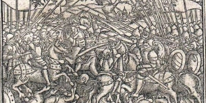 "Bitwa z Niemcy."  (Bitwa na  Psim Polu w 1109 roku).