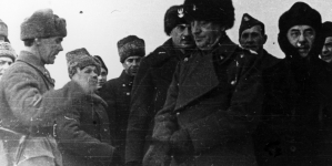 Wizyta Naczelnego Wodza gen. Władysława Sikorskiego w Armii Polskiej w ZSRR, Kujbyszew 30.11.1941 r.