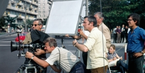 Realizacja filmu Tadeusza Chmielewskiego "Nie lubię poniedziałku" w 1971 roku.
