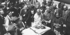 Uroczystość poświęcenia sztandaru Towarzystwa Gimnastycznego "Sokół" w Kowlu 5.07.1925 r.