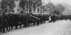 Pogrzeb pisarza Gustawa Daniłowskiego w październiku 1927 roku.