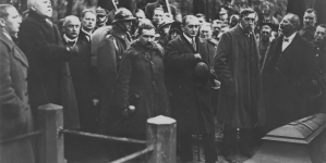 Pogrzeb pisarza Gustawa Daniłowskiego w październiku 1927 roku.