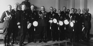 Wizyta oficerów łotewskiej marynarki wojennej w Warszawie w lipcu 1933 r.