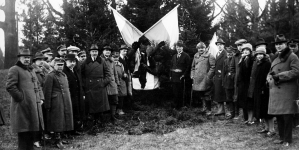 Polowanie w Białowieży w kwietniu 1927 r.