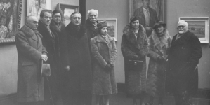 Otwarcie wystawy krakowskiej Grupy Dziesięciu w Towarzystwie Przyjaciół Sztuk Pięknych w Poznaniu w styczniu 1937 r.