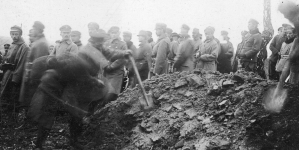 Pogrzeb majora Albina Fleszara w Słonimiu 6.11.1916 r.