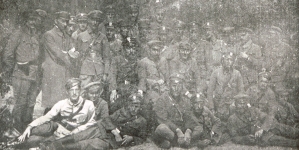 Grupa oficerów 2-go pułku piechoty II Brygady Legionów Polskich.