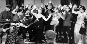 Scena z filmu Michała Waszyńskiego "Dodek na froncie" z 1936 r.