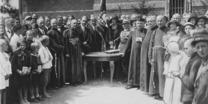Uroczystość 25-lecia założenia Zakładu Braci Albertynów w Przemyślu 31.07.1932 r.