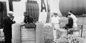 Rozpoczęcie Międzynarodowych Zawodów Balonowych o Puchar Gordona Bennetta na lotnisku Curtiss Wright w Glenviev (Illinois) k/ Chicago, 2.09.1933 r.