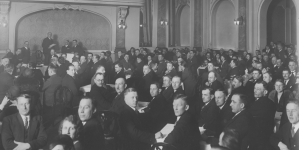Towarzystwo Oświaty i Kultury "Zrąb" w Poznaniu - spotkanie poświęcone 18 numerowi "Żywego Dziennika", marzec 1932 r.