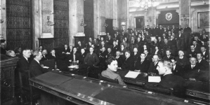 Zebranie konstytucyjne  Komitetu Obywatelskiego Obchodów Imienin marszałka Józefa Piłsudskiego, 25.02.1925 r.