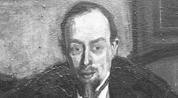  Fotografia obrazu Konrada Krzyżanowskiego przedstawiająca portret E. Słońskiego.  