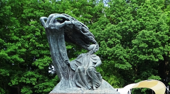  Pomnik Fryderyka Chopina w Warszawie.  