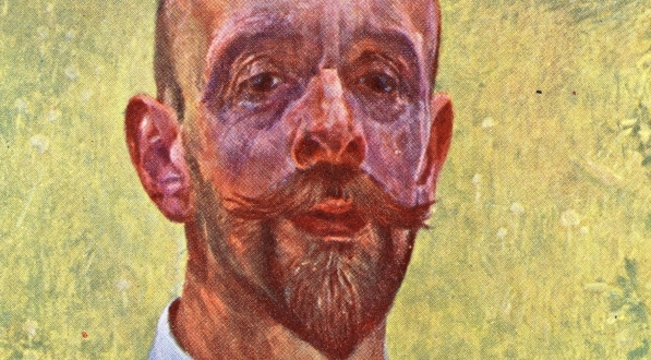  "Autoportret z kwiatem koniczyny" Jacka Malczewskiego.  