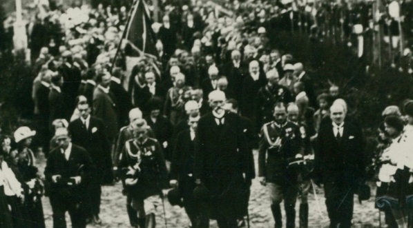  Prezydent Stanisław Wojciechowski na Cmentarzu Obrońców Lwowa 6.09.1924 r,.  