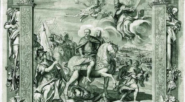  "Apoteoza Jana III Sobieskiego, zwycięzcy spod Wiednia" ("Teza Urbana i Taddea Barberinich") Agostino Scilli.  