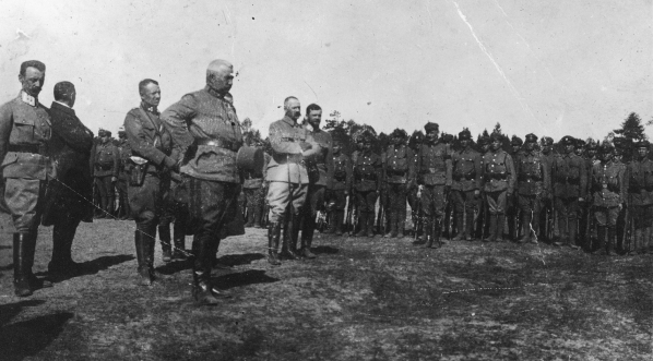  Uroczystości w Optowej z okazji ostatecznego uznania 7 pułku Legionów 30.05.1916 r.  