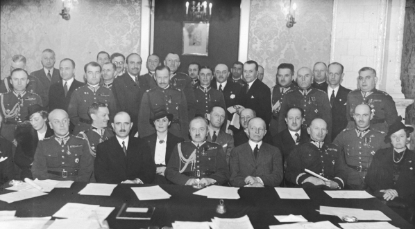  Walne zgromadzenie Polskiego Związku Jeździeckiego w Warszawie, kwiecień 1938 roku.  
