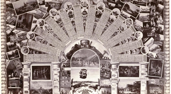  Kalendarz na rok 1866 wydany przez zakład fotograficzny K. Brandel i S-ka.  