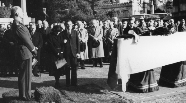  Pogrzeb Hermana Liebermana - ministra sprawiedliwości  Uroczystości na cmentarzu Highgate w Londynie 24.10.1941 r.  