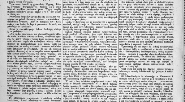  Artykuł o Olbrachcie Łaskim w popularnym czasopiśmie warszawskim z XIX wieku. (cz. 2)  