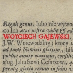  Wojciech Gajewski (z Błociszewa Gajewski) h. Ostoja  