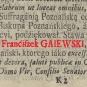 Franciszek Gajewski (z Błociszewa Gajewski) h. Ostoja