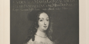 Królowa Ludwika Maria - heliograwiura wedle portretu pędzla Justusa van Egmont.