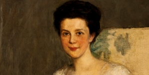 "Portret Zofii Brzeskiej" Teodora Axentowicza.