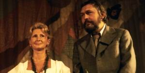 Jadwiga Barańska i Jerzy Bińczycki na Festiwalu Polskich Filmów Fabularnych w Gdańsku w 1975 roku.