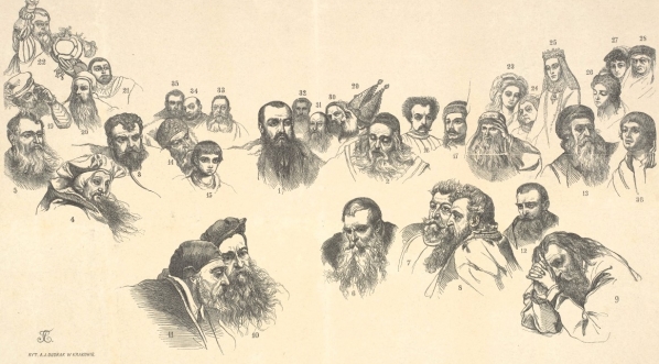  "Objaśnienie do obrazu »Unja Lubelska« Jana Matejki" - grafika z 1869.  